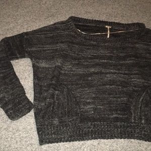 Slouchy Free People Off-the-Shoulder Sweater